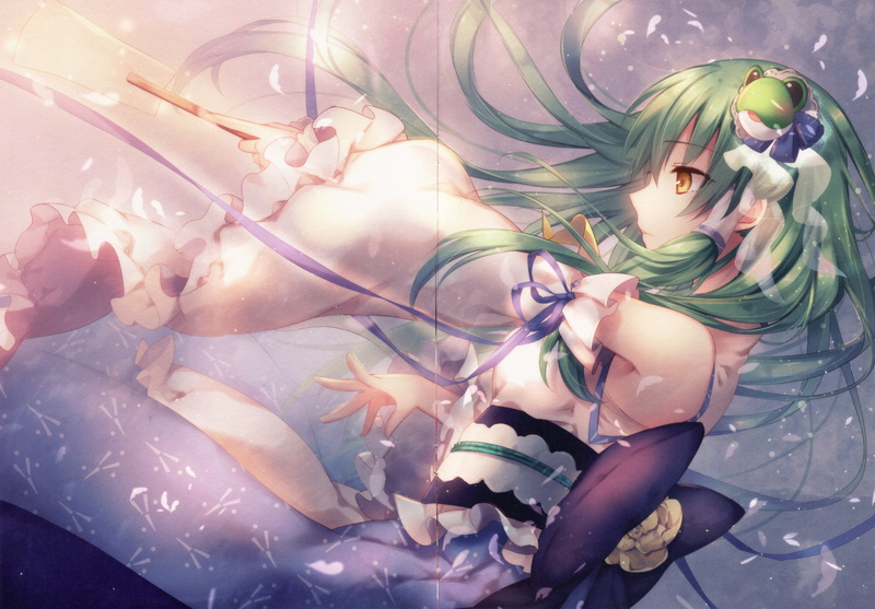 clip, tubes, hair, sanae, cristia, riichu, touhou, kochiya, frog, 2K