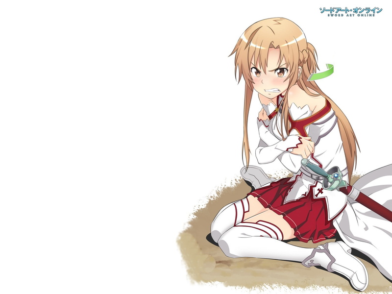 innocence, one person, childhood, online, cut out, women, white background, cute, full length, illustration, Asuna, beautiful, martial Arts, anger, 1080P