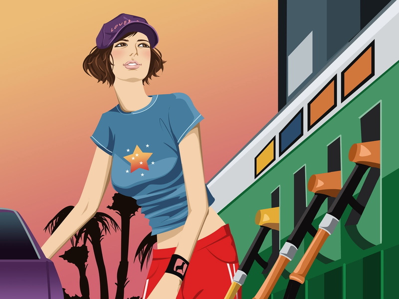 real people, cheerful, front view, illustration, adult, happiness, contemplation, vector, fashion, one Person, looking away, young Adult, smiling, clothing