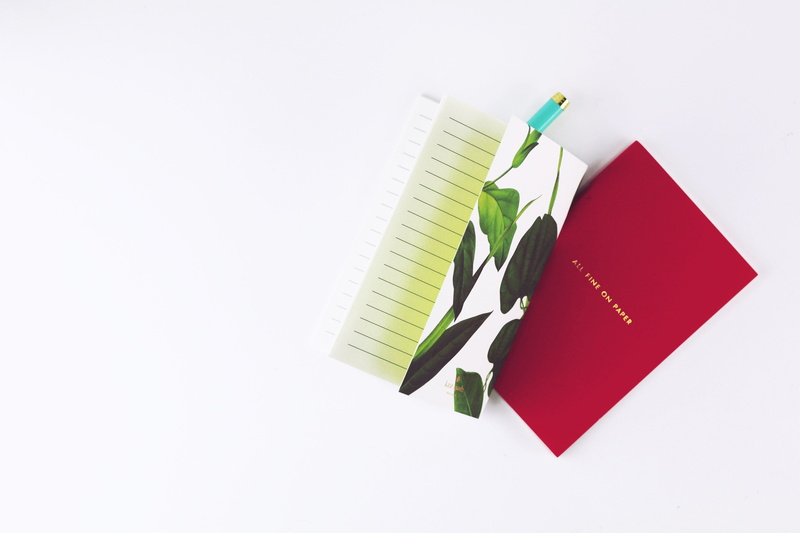 book, studio shot, group of objects, cut out, pen, hygiene, still life, white desk, 4K, red, high angle view, no people, publication, healthcare and medicine
