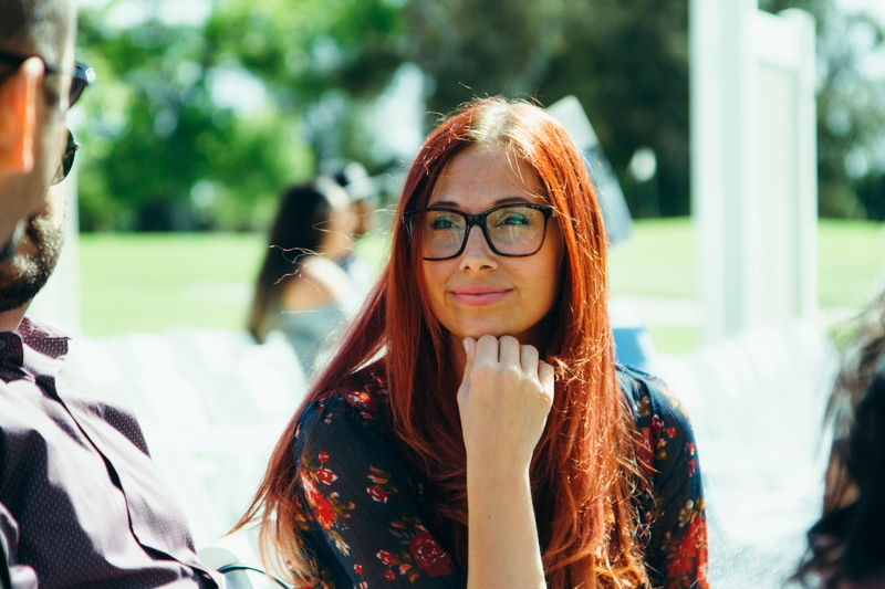 love, headshot, focus on foreground, long hair, young adult, glasses, beautiful woman, day, hair, hairstyle, eyeglasses, looking at camera, wedding, affirmation