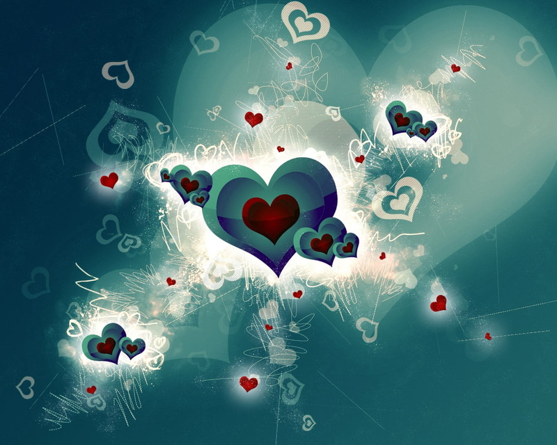 vector, concepts, heart, illustration, abstract, digital composite, contemplation, balloon, greeting, blue background, studio shot, computer Graphic, bright