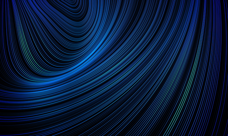 artwork, warp, dynamic, digital, 3D, blue, waves, vector, pattern, striped, dark, abstract, 4K, lights, digital art, lines, texture