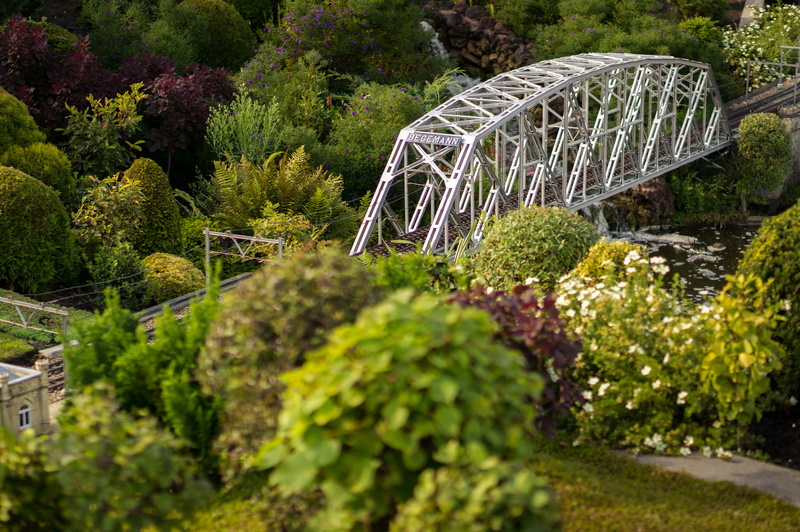 trees, no people, rails, bridge, train, architecture, river, netherlands, ornamental garden, greenery, outdoors, nature, tree, built structure, bushes