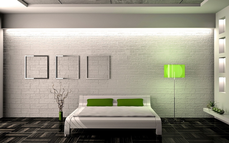 brick, decoration, minimalism, apartment, ceiling, comfortable, building, architecture, sparse, empty, brick wall, flooring, illuminated, modern, indoors