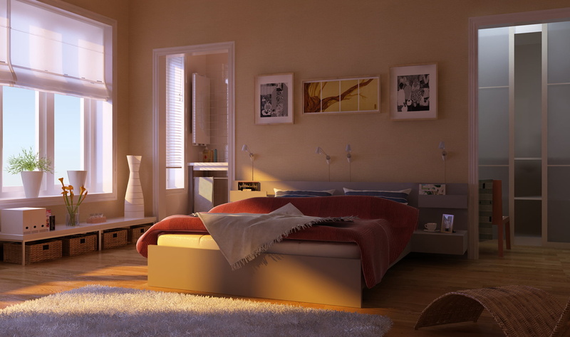 cozy, indoors, comfortable, domestic room, Villa, red, no people, architecture, bedspread, furniture, flooring, set, seat, luxury, picture frame, 1080P