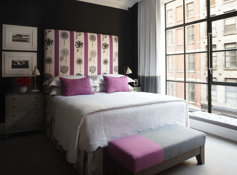 textile, room, pattern, purple, pillow, cozy, furniture, comfortable, pink, day, home showcase interior, style, domestic room, home, white, window, neat