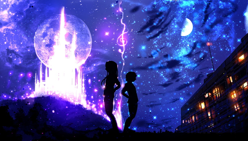 adult, women, event, dimensions, togetherness, men, Fantasy, celebration, two people, daughter, night, people, illuminated, real people, sky, 1080P, outdoors