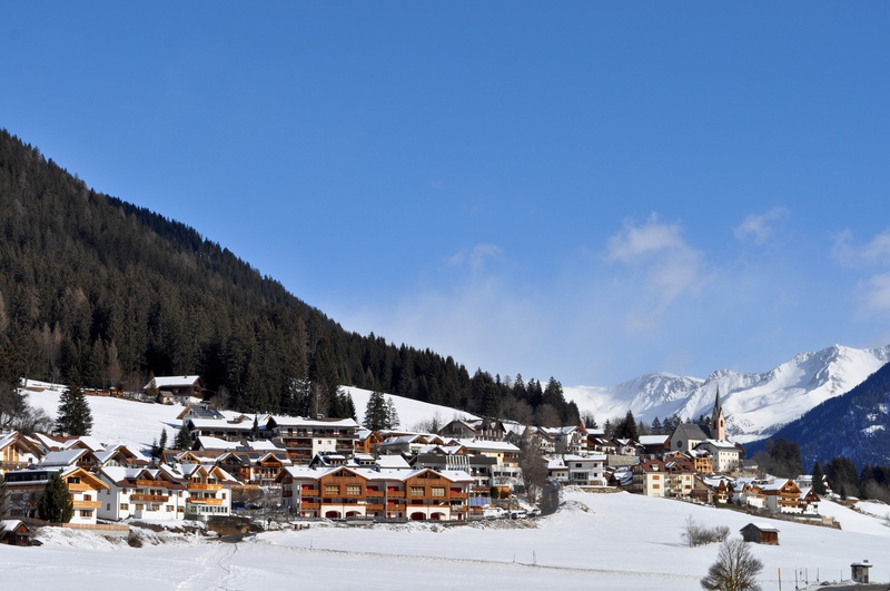 winter, outside, ski resort, chalet, europe, forest, nature, colle di fuori, no people, village, scenic, sky, ice, buildings, mountain, trees, building exterior