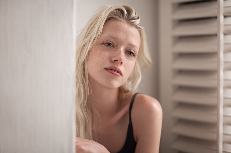 home interior, Ruby James, sadness, emotion, depression - sadness, blond hair, teenager, portrait, freckles, adult, long hair, child, indoors, hairstyle