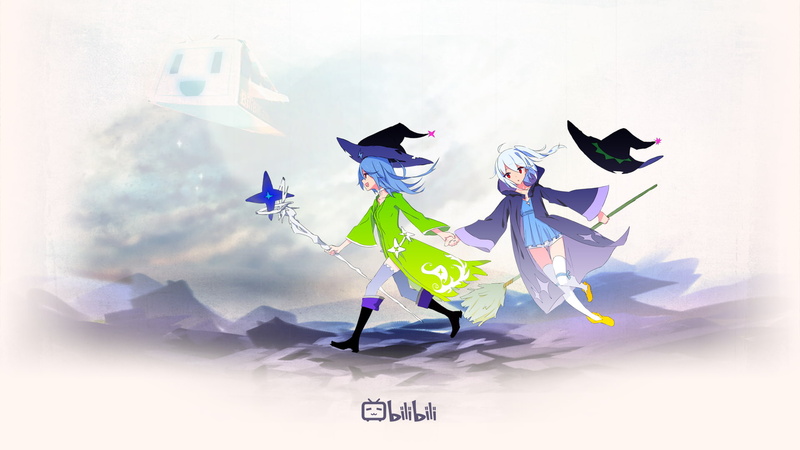 celebration, environment, art and craft, outdoors, 1080P, bilibili, paper, wind, flying, anime, studio shot, anime girls, flag, business, no people, cloud - sky
