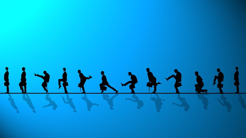 teamwork, silhouette, swimming pool, people, group of people, real people, clear sky, copy space, reflection, leisure activity, crowd, sky, in a row, women
