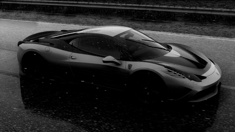motor vehicle, day, close-up, land vehicle, outdoors, mode of transportation, high angle view, car, retro styled, Ferrari 458, security, Ferrari, 1080P