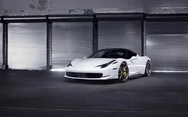 parking, ferrari, white, 720P, supercar, italia