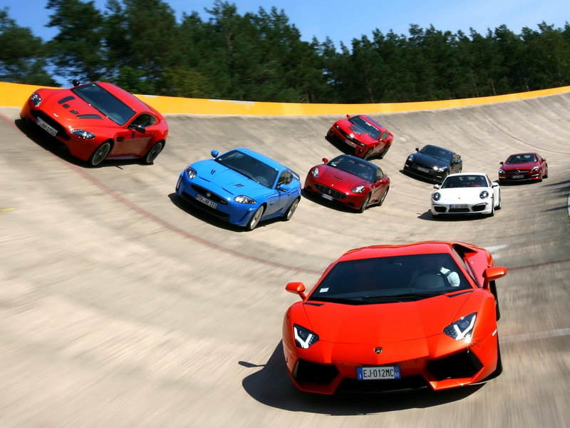 lamborgini, ferrari, supercars, auto, race, aston, 1080P, matrin, racing, porsche, track, jaguar
