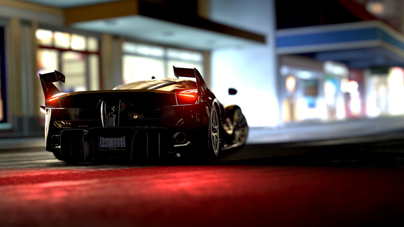 4K, rear view, headlights, ferrari, sports car, ferrari fxx-k