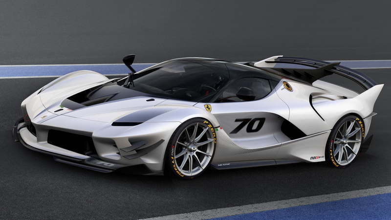 Ferrari FXX K, Ferrari, Sport Car, Race Car, Ferrari FXX-K, 1080P, Silver Car