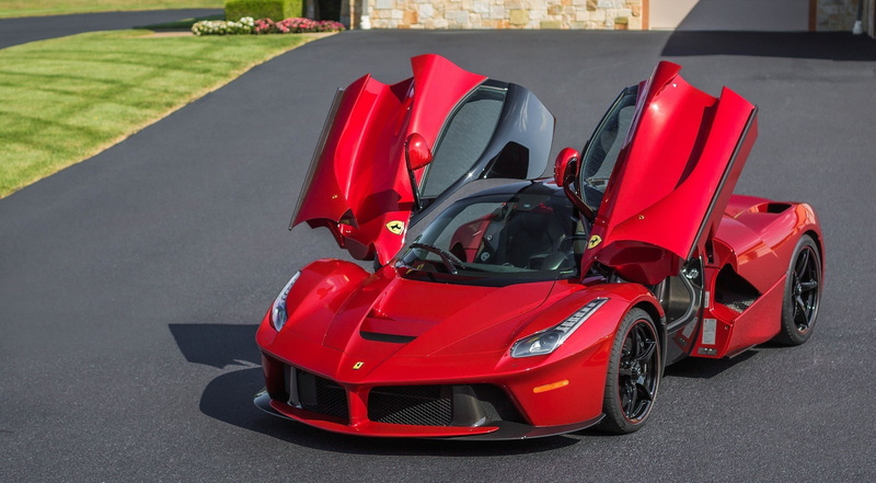 transportation, mode of transportation, outdoors, car, driving, red cars vehicle car ferrari ferrari fxx k, red, day, sport, sign, street, motor racing track