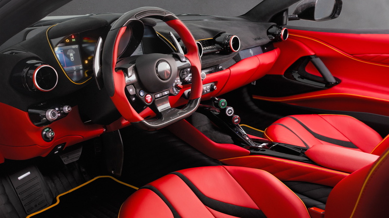 Superfast, Mansory, 2018, Ferrari 812, salon, 4K, the wheel, Stallone
