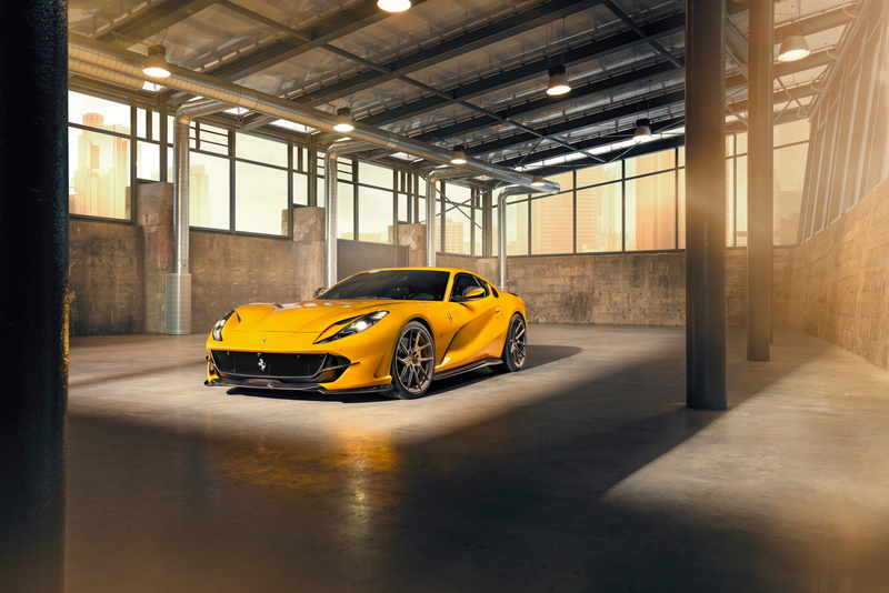 machine, 4K, yellow, light, lamp, Ferrari, Windows, by Novitec, Superfast, 812, stylish, sports