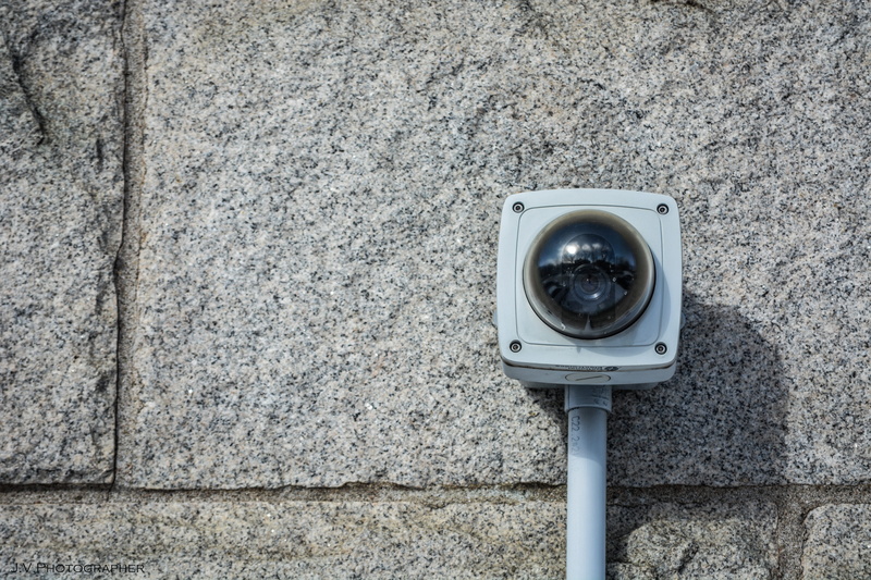 photography themes, security, observing, built structure, watch, no people, outdoors, close-up, wall - building feature, québec, fear, electronic, day
