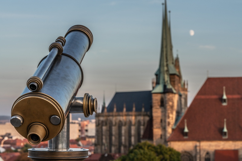 8K, built structure, overview, telescope, astronomy, no people, vacations, distant, focus on foreground, optics, water, vision, coin-operated binoculars