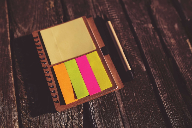 note pad, text, retro, education, colorful, book bindings, school, indoors, woo, art and craft, blur, yellow, research, note, notes, focus on foreground