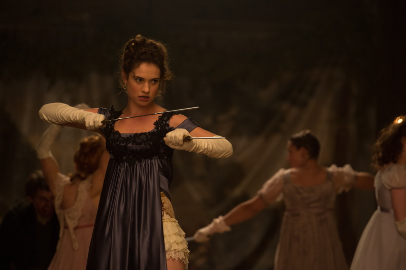 4K, women, Pride and Prejudice and Zombies, Lily James, actress
