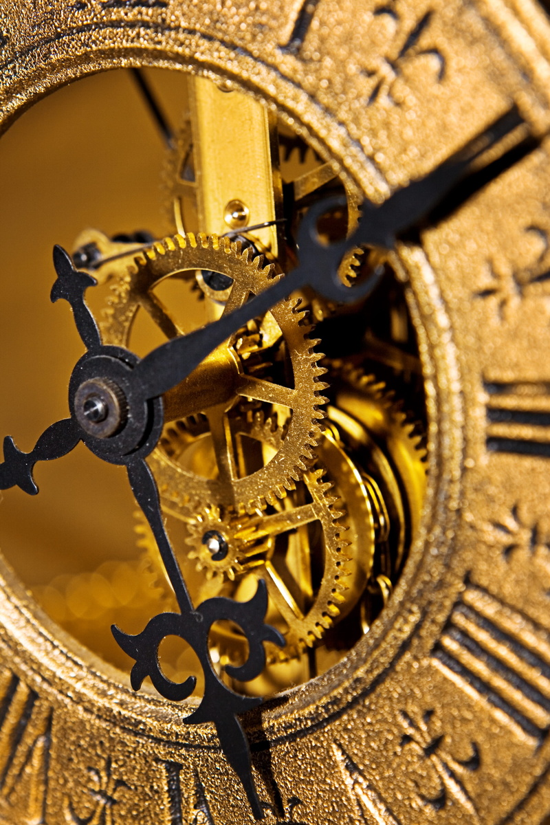 clockworks, complexity, clock, pointers, vintage, dial, gold colored, passing, numerals, watch, countdown, instrument of time, twelve, 4K, equipment, indoors