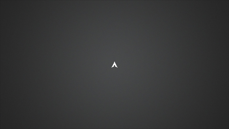 minimalism, dark background, Arch Linux, 1080P