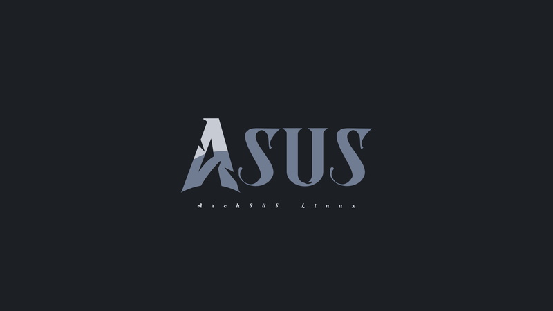 Arch Linux, ASUS, Linux, 4K, logo, minimalism, GNU