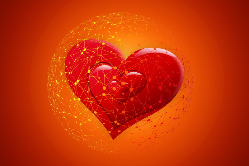 Internet, 5K, online Dating, hearts, network
