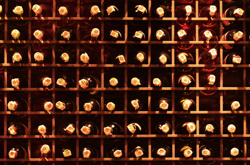 alcohol, container, food and drink, collection, pattern, no people, indoors, wine cellar, architecture, refreshment, rack, 4K, bottle, texture, winemaking