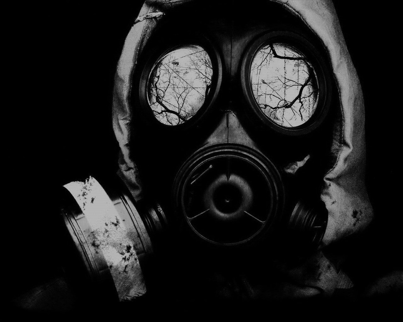 Gas Mask, mask, gas, 720P, Military, black