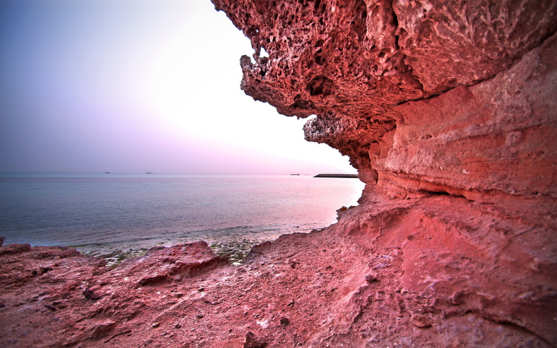 sea, tamron10‑24mmf/3.5‑4.5di‑ii, coastal, 4K, nikon, silence, kishisland, rocks, water, ocean, red, photography, nikond5000, iran