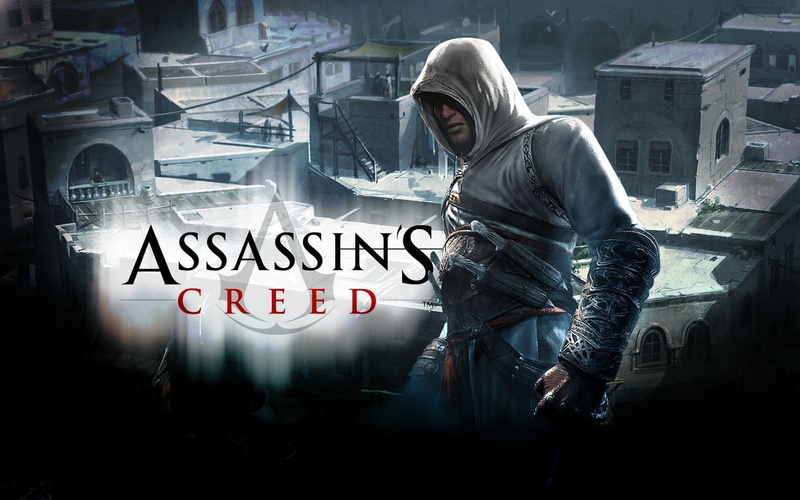 Assassins symbol, adult, communication, Assassins creed, front view, Name, standing, lifestyles, casual clothing, clothing, hood, City, text, full length