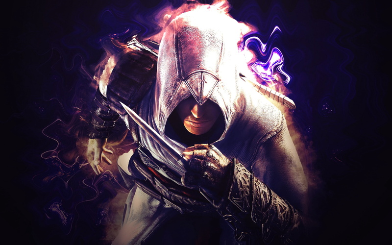 hand, graphics, 2K, assassins creed, knife, desmond miles