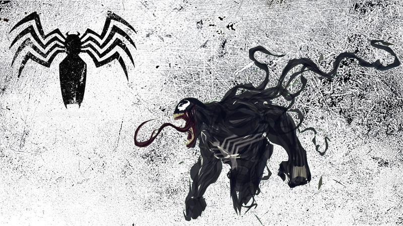 Venom, Spider-Man, symbols, 1080P