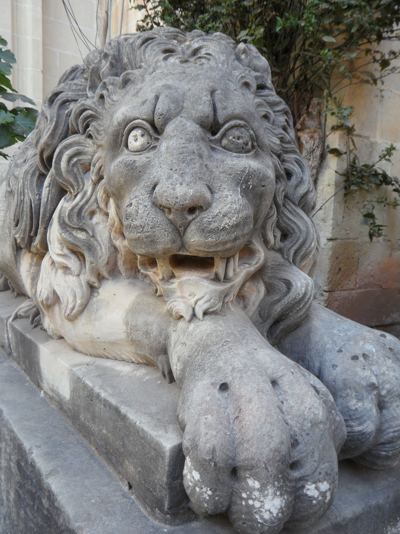 protect, architecture, representation, dangerous, lion - feline, human representation, king of the beasts, nature, strong, stone material, 4K, day, outdoors