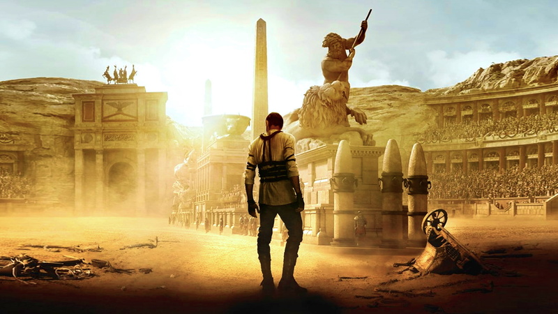 statue, 1080P, HD, front, standing, 2016 Movies, lion, Ben-Hur, man