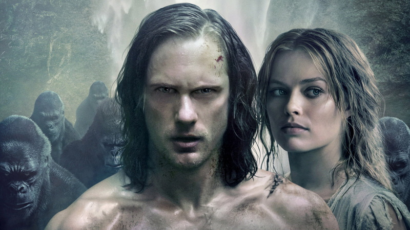 young adult, movies, young men, margot robbie, indoors, 1080P, the legend of tarzan, swimming, shirtless, water, front view, hairstyle, alexander skarsgard