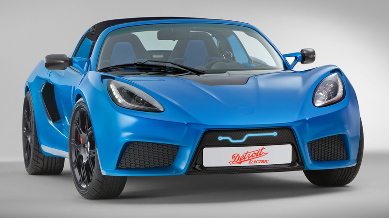4K, car, sports, sport cars, blue, Detroit Electric SP01, electric cars, Quickest Electric Cars