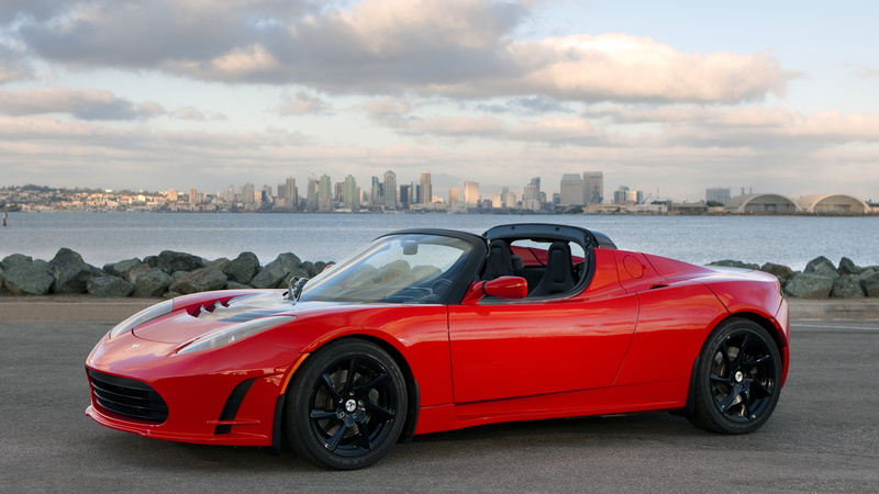car, 4K, Tesla Roadster Sport, ferrari, sport cars, electric cars, Quickest Electric Cars, red, sports