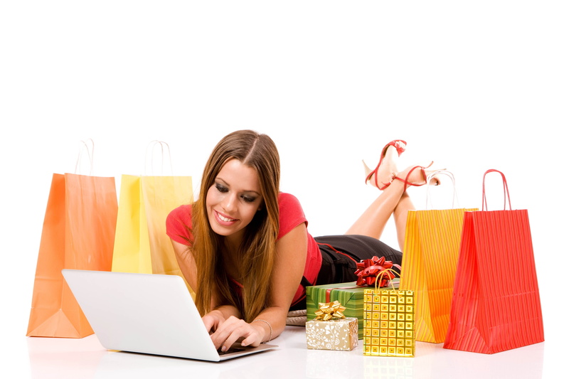 one person, adult, Laptop, sale, Girl, women, retail, using laptop, buying, White background, leisure activity, lifestyles, smiling, holding, indoors, emotion