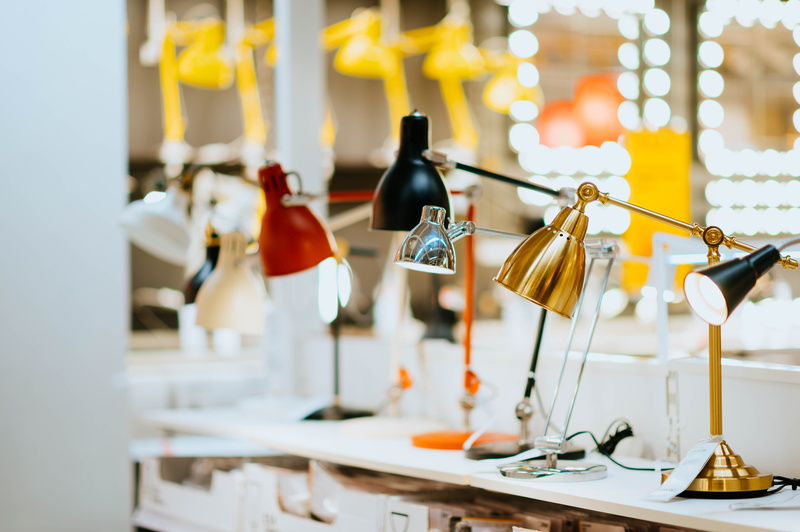 large group of objects, monitor, invertebrate, honey bee, table, illuminated, lampshade, lcd screen, shelf, insect, no people, business, lamps, flower