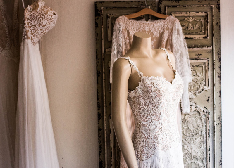 spaghetti, wedding, bridal shop, clothing, 4K, s, beauty, standing, fashion, top, lace, wedding dress, lace - textile, indoors, fitting room, wearing