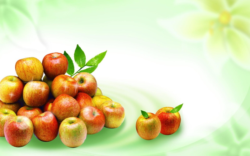 apples, 1080P, delicious, food, apple, fruits, 3d and abstract