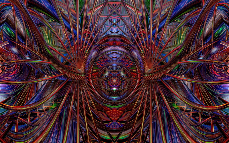 flowing, backgrounds, technology, directly below, architecture, fractal, 1080P, multi Colored, colors, decoration, pattern, connection, design, motion