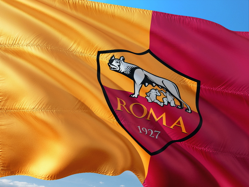 roma, symbol, body part, flag, no people, nature, europe, as rome, patriotism, orange color, representation, soccer, close-up, red, multi colored, outdoors