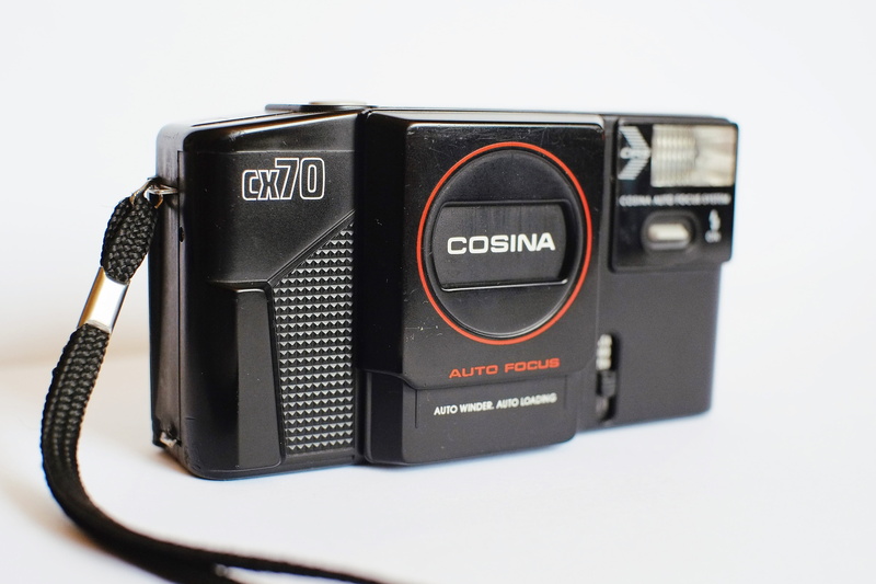 isolated, single object, camera, electrical equipment, cosina, equipment, photographic equipment, western script, photographic, vintage, cut out, retro